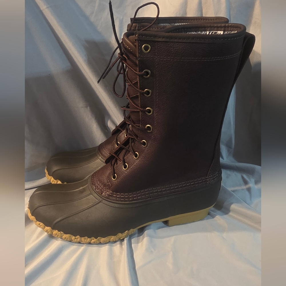 L.L. Bean Women's Maine Waterproof Hunting Boots Brown 523904 Size 11 NWOB